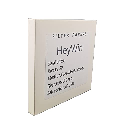 Image of Medium Flow Filter Paper,11cm,Pack of 50,Used in Laboratories for Filtering Solutions and Qualitative Analysis (50)
