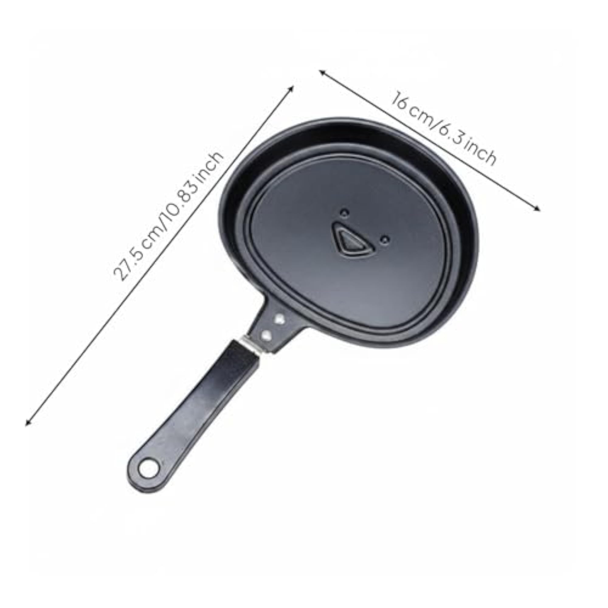 Nonstick Egg-Shaped Skillet, Multi-Hole Griddle Pan for Home Kitchen