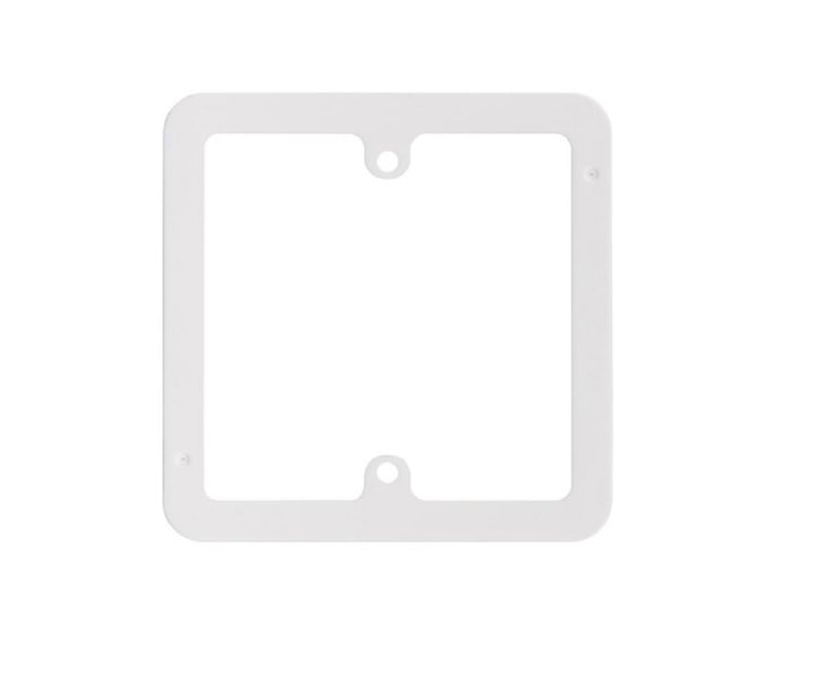 Schneider Electric Lisse White Moulded - Single Socket Flex Outlet Spacer Frame, GGBLSPC1FO, White, Pack of 10