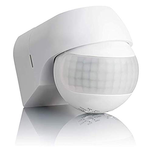 Motion Detector, Outdoor Mounting Infrared Sensor 30m Max Range 180 ° Swiveling