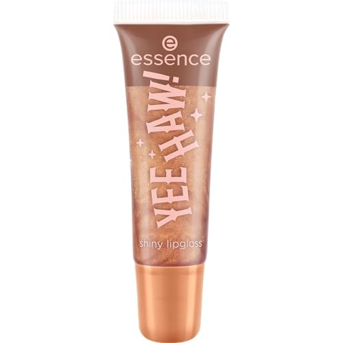 essence YEE HAW! shiny lipgloss, Nr. 01, Orange, sofortiges Ergebnis, glänzend, schimmernd, vegan, ohne Parabene, ohne Mikroplastikpartikel, Nanopartikel frei, 1er Pack (10ml)