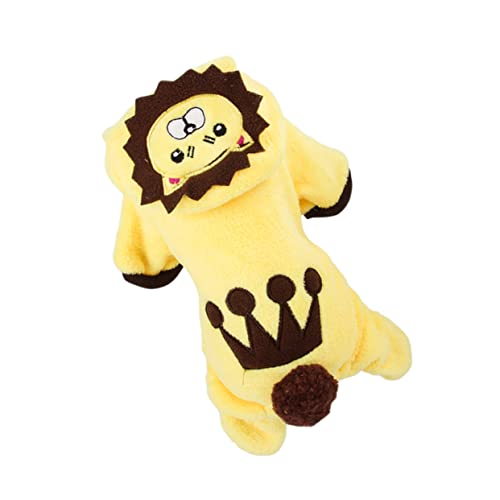 Abrigo cálido para mascotas diseño león talla XS miniatura 6