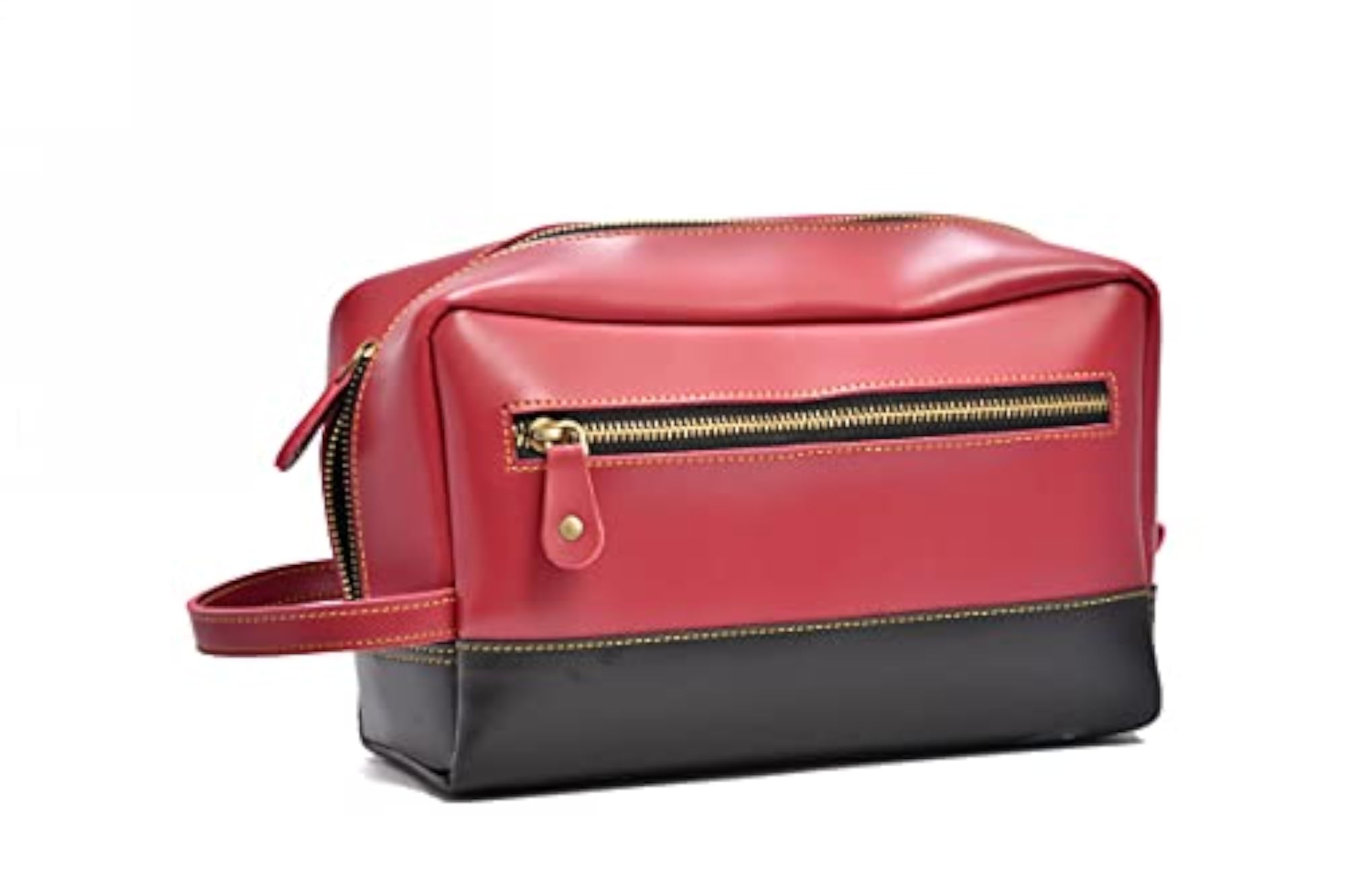Leather Personalized Faux Leather Dopp Kit, Wine