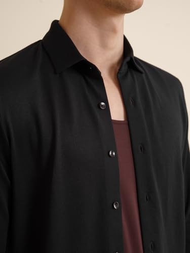 Image of DAMENSCH Neo-Skin Round Neck Anti-Bacterial Bamboo Vest-Jet Black, Dusty Olive-L