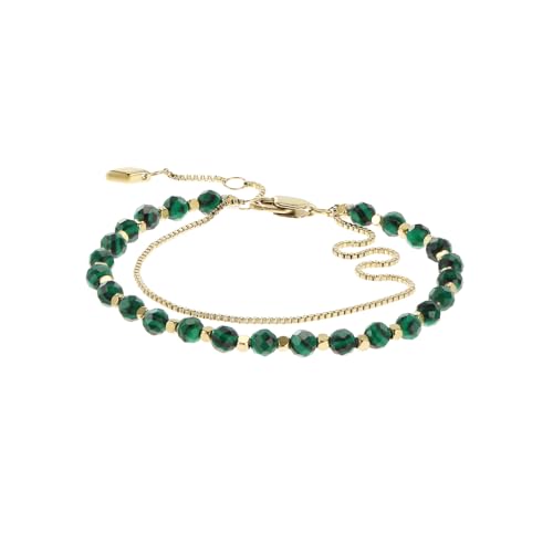 Fossil Bracelet pour femme All Stacked Up Beads vert malachite, JF04541710