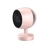 Corlidea Petit Chauffage Soufflant Réchauffeur d'économie d'énergie portatif à Chauffage Rapide à Haute efficacité pour la Maison et Le Bureau Radiateur sur Batterie (Pink, One Size)