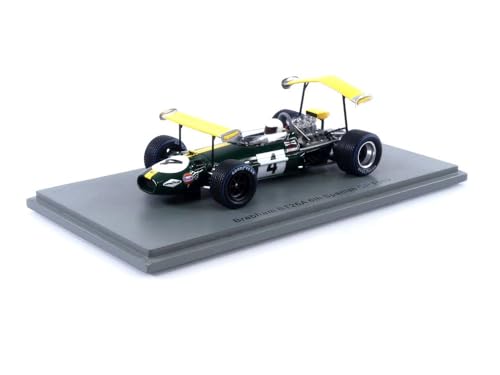 Exposez la nostalgie F1 avec la Bra BT26A Spark Spanish GP 1969 en vitrine 1/43
