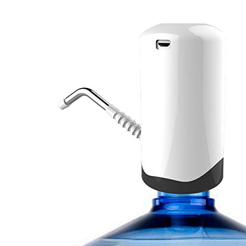 AFGVY Pump For Water Bottle Electric Pump Usb Rechargeable Drinking Water Dispenser Creative Bottled Water Pump Drinkware Kitchen Tool China white
