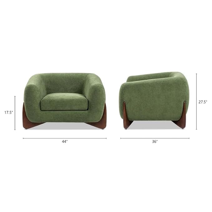 Image of Upholstered 3 Seater Sofa Three Seater Sofa with Wooden Legs for Living Room Hotels & Offices (One Seater Boucle White)