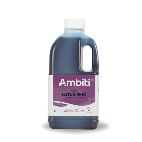 Ambiti | Natur Pin 2L | Additif réservoir eaux noires | Toilettes camping-car, caravanes et vans | Parfum pin