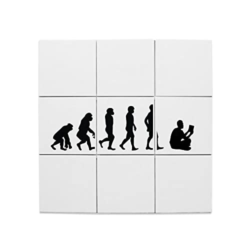 Carreaux Céramique Décoratif 15x15 cm Azulejos Intérieur Thème Livre Fiction