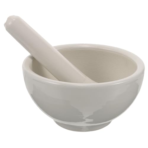 LABRIMP 製すり鉢と乳棒 医薬用粉砕に にんにく 唐辛子 穀物対応 家用陶磁器グラインディングボウル で使いやすい調理 薬用ツール