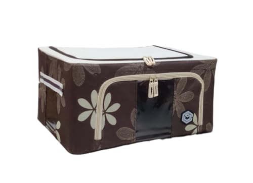 Image of Storage Box for clothes Cloth storage box wardrobe organizers (44 LTR Pack of 1, Brown)