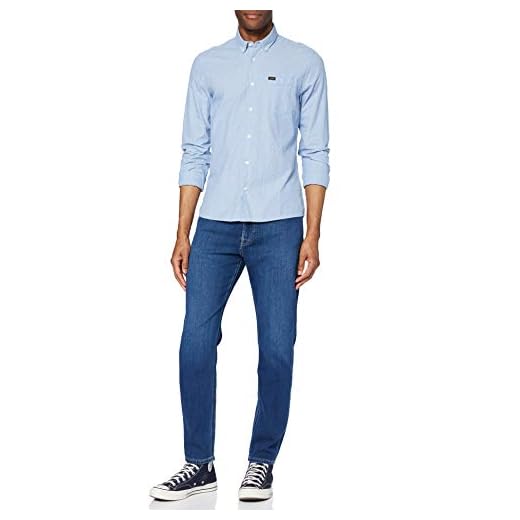 Lee Herr Slim Button Down skjortor