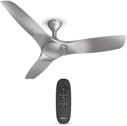 Havells 1200mm Stealth Air BLDC Motor Ceiling Fan | Remote Controlled, High Air Delivery Fan | 5 Star Rated, Upto 60% Energy Saving, 2 Year Brand Warranty | (Pack of 1, Mist)