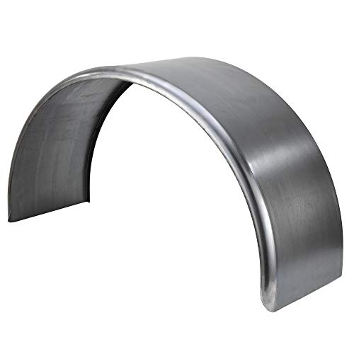 RecPro Round Steel Trailer Fenders Single Axle 36" x 13" x 20" | 14 Gauge Steel (1 Fender, No Rubberized Undercoating Spray)