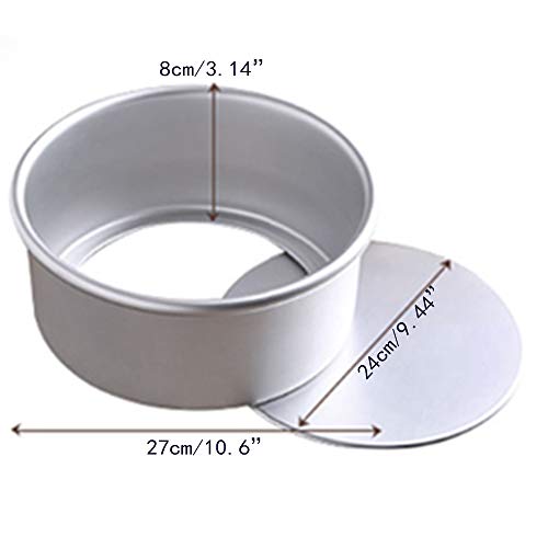 10 Inch Round Cheesecake Pan,Aluminum Round Cake Panwith Removable Bottom, Anodized Aluminum Chiffon Cake Mold Baking Pan #TOP1