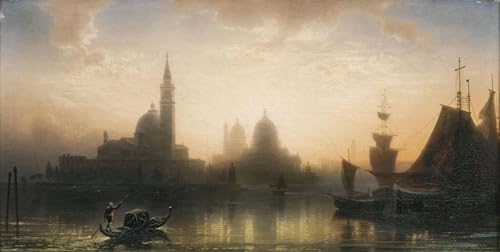 Tableau Coucher de soleil de Karl Heilmayer pour déco salon chaleureux