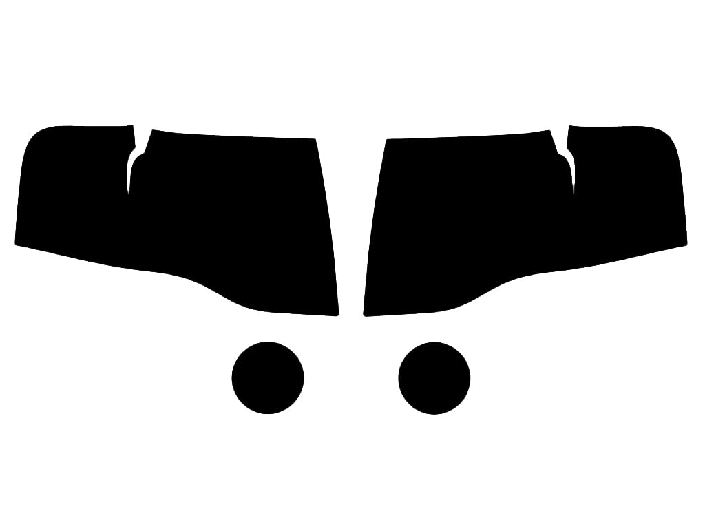 Rvinyl Headlight Tint Covers Compatible with Ford Expedition 2007-2017 - Smoke