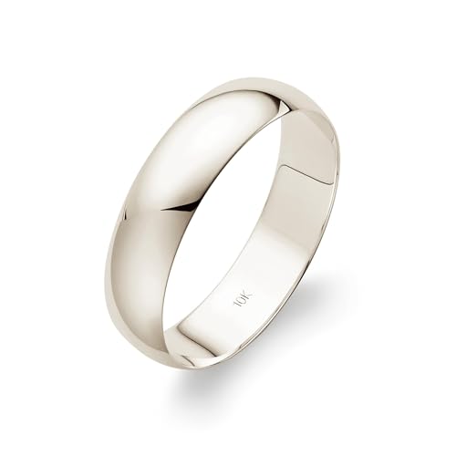 Oxford Ivy Men's 10K Solid Gold Wedding Band, 5mm, Classic