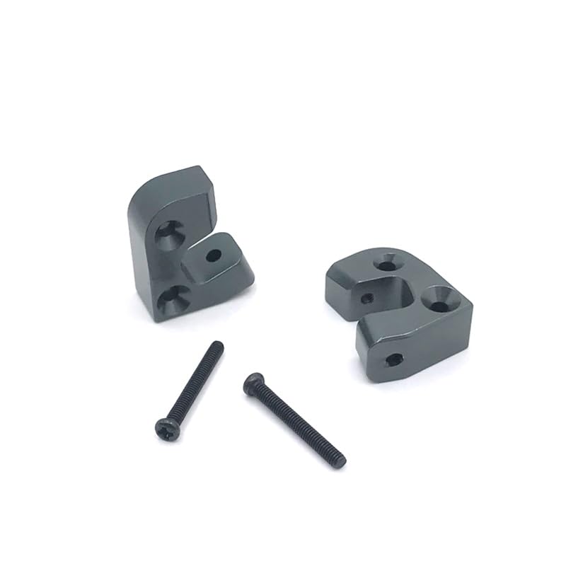 for WLtoys 1/12 12423 12427 12428 12429 FY-03 Q39 RC Car Parts Metal Upgrade Connecting Rod Fixing Seat(Gray)