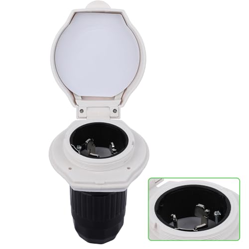 AINTIER 50A Generator Power Inlet Receptacle Generator Inlet Box for RV Trailer Campers Caravan, ETL/CETL Listed