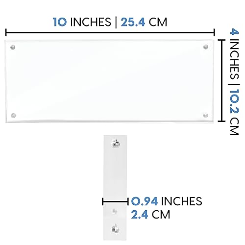 Mammoth DuraClear 4x10 Acrylic Frame - Frameless Panoramic Photo & License Display - Sleek, Modern Design for Elegant Decor by Mammoth - Image 6