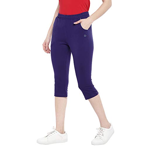 Image of Sweet Dreams Women Solid Cotton Rich Sleepwear /Loungewear Capris