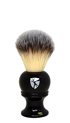 Safety Razor Synthetic Bristle Shaving Brush by Luxury Barber - No Animal Products
