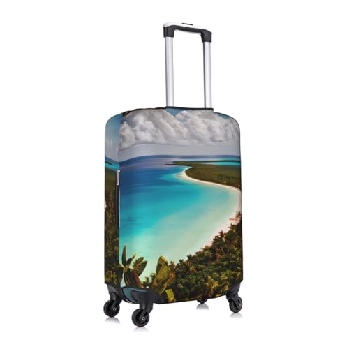 Housse de protection pour bagage Cuba blanche en polyester lavable taille L - 2