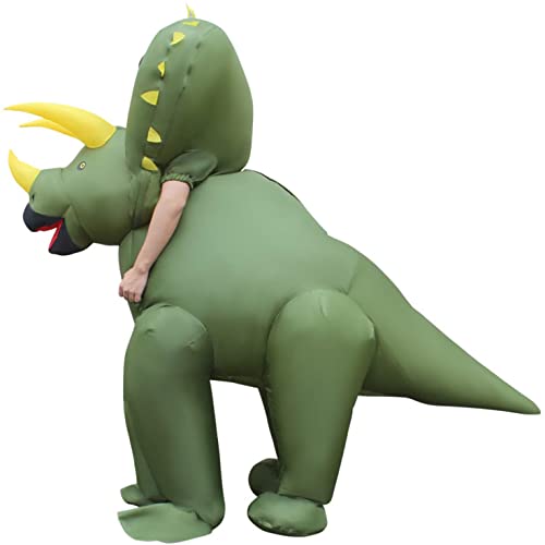 image for Morph Inflatable Triceratops Costume Adult, Inflatable Dinosaur Costum