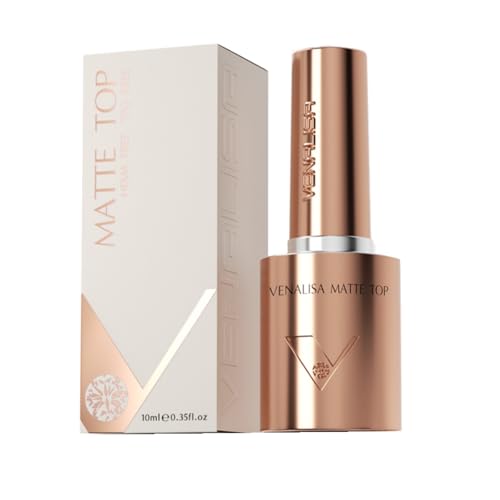 VENALISA Matte Top Coat Semipermanente Gel UV/LED 10ml Esmaltes Semipermanentes Para Uñas Kit de Manicura Soak off para Arte