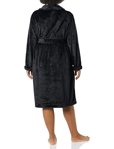Image of Amazon Essentials Women's Mid-Length Plush Bath Robe, Loungewear (Available in Plus Size)