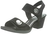 Reycled P.E.T. Jana 100% comfort Damen 8-8-28308-26 Sandale mit Absatz, Schwarz, 40 EU