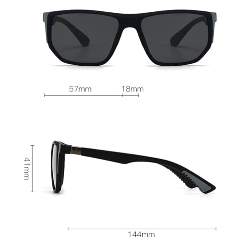 Polarized Sunglasses for Men, Classic Rectangular Shades for Driving and Outdoor Fashion2