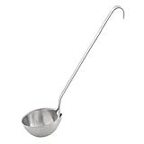 NexTrend Stainless Steel Fat Skimming Ladle with Internal Spout and Tapered Lip for Improved Skimming