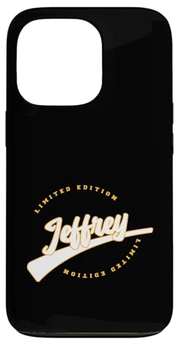 Carcasa para iPhone 13 Pro Funny Personalized First Name Design for Jeffrey