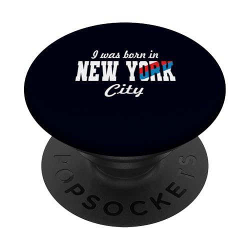 I was born in New York City: NYC Girls Men Women Outfit PopSockets Klebender PopGrip