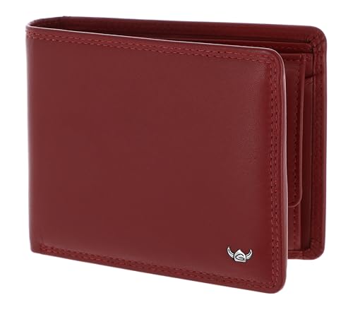 Porte-monnaie de luxe Golden Head Polo 1427 en cuir de vachette noble