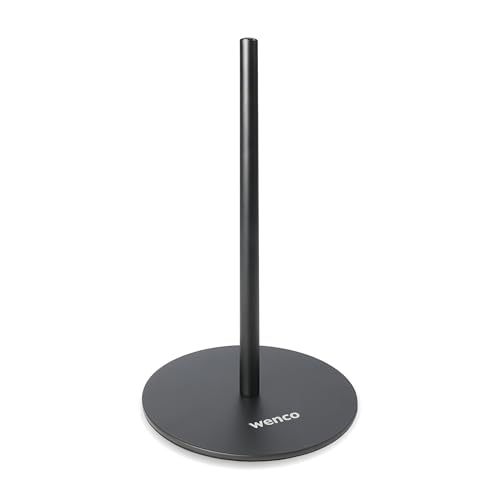 wenco Küchenrollenhalter aus Stahl – Eleganter Küchenrollenständer für Gängige Rollen – Stabiler Küchenpapierhalter mit Einfacher Montage – Langlebiges Design für Jede Küche, schwarz