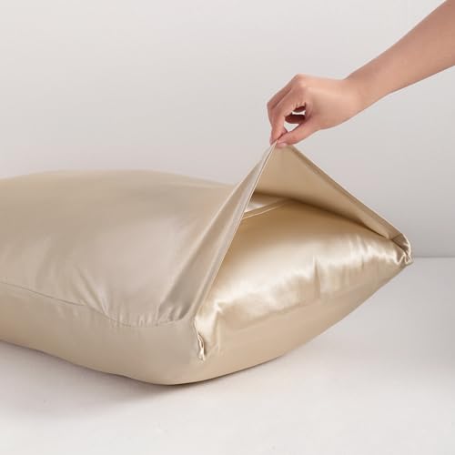 NTBAY King Satin Pillowcases, Set of 2, Taupe by NTBAY - Used condition - Image 6