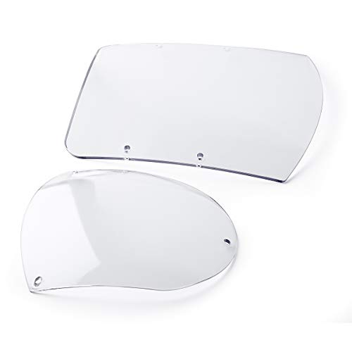 Image of TCMT ABS Windshield Quarter Fairing Kit Fits For Sportster XL 88-16 Dyna 95-05 FXR 86-94 (Clear)
