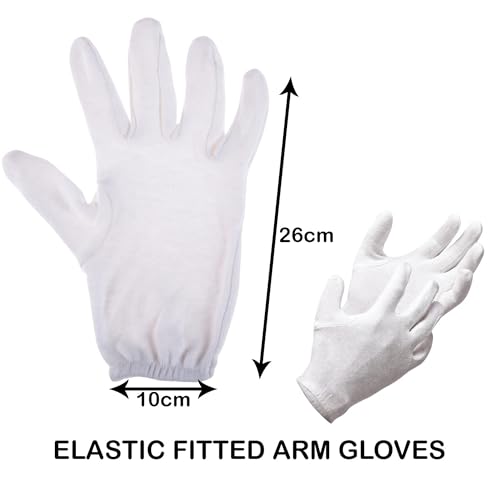 Kuber Industries Hand Gloves | 2 Pair | Cotton Half Gloves | Sun Dust Protection Gloves for Men & Woman | Cloth Gloves For Driving, Biking, Cycling | Pollution Hand Gloves | White 4 311S7tbCmoL