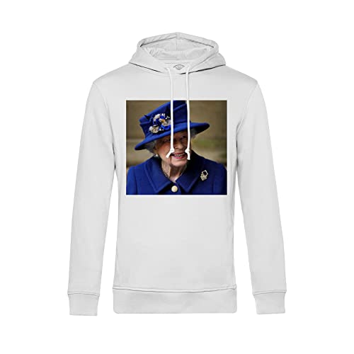 Sweat à capuche Queen Elizabeth II bleu royal pour les passionnés d'histoire