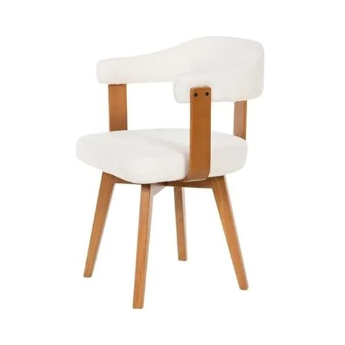 YLHMNE Thick Upholstered Kitchen Chairs 1pcs Upholstered Kitchen Dining Chairs With Curved Backrest And Solid Wood Frames