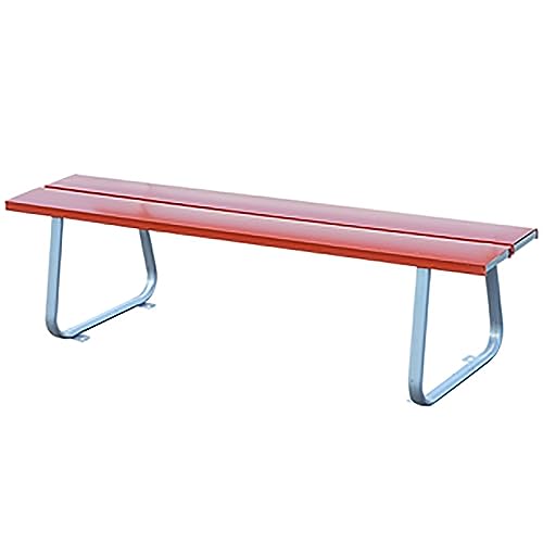 MJMLUCK Banco de Exterior, Banco de PVC para Porche, Bancos para Comedor de Patio, Muebles, Hoja Entera, Resistente a la Intemperie, Capacidad de Peso de 250 kg, para Parque Exterior, Picnic, Patio