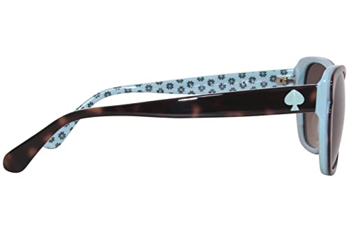 Kate Spade New York Women's Augusta/G/S Polarized Square Sunglasses, Havana Green, 54mm, 17mm3