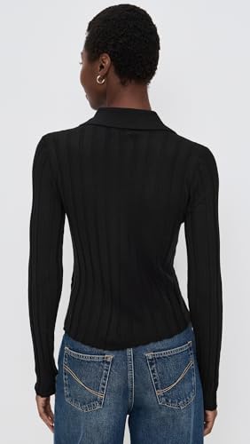 Madewell Women's Ribbed Polo Sweater3