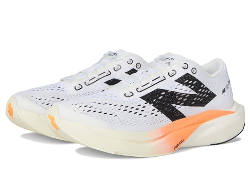 New Balance FuelCell Supercomp Pacer V2 - Tenis para hombre, Hot Mango/Angora/Blanco, 43 EU