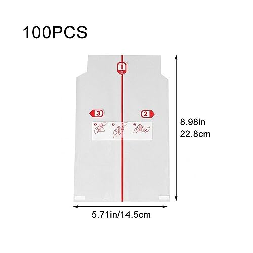 100 Pcs Triángulo Ondigiri Envoltorios de Alta Transparencia Desechables para Comida 4